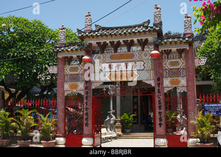 "Hoi an ' Tempel, Vietnam, Eingangstor zum"Hoi Quan Quang Dong""Kantonesische Assembly Hall" Stockfoto