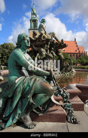 Deutschland-Berlin-Neptun-Brunnen Stockfoto