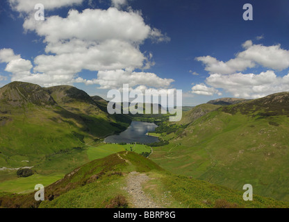 Buttermere aus Fleetwith Zander, englischen Lake District Stockfoto