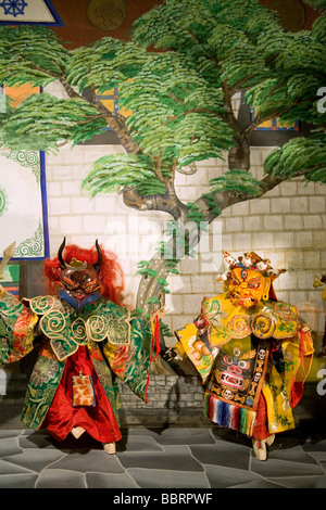 Traditionelle tibetische Puppen. Puppenmuseum. Norbulingka Institut. In der Nähe von Dharamsala. Indien Stockfoto