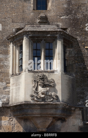 Burford Steinlöwen carving-casting Stockfoto