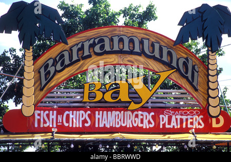 Fisch-n-Chippery in der Nähe von stokes Hill wharf Darwin Nordterritorium Australien Stockfoto