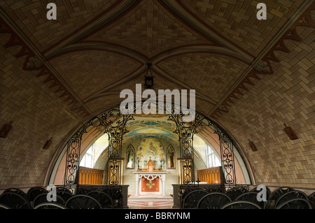 Innenraum der italienischen Kapelle auf Orkney Inseln, Schottland Stockfoto