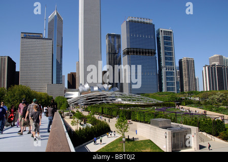 Die Nichols Bridgeway Zugang zu und von The Art Institute of Chicago Illinois USA Stockfoto