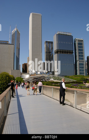 Die Nichols Bridgeway Zugang zu und von The Art Institute of Chicago Illinois USA Stockfoto