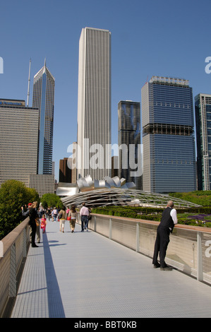 Die Nichols Bridgeway Zugang zu und von The Art Institute of Chicago Illinois USA Stockfoto