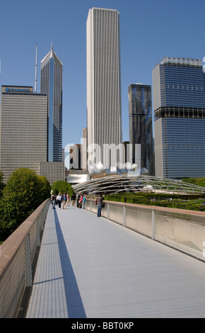 Die Nichols Bridgeway Zugang zu und von The Art Institute of Chicago Illinois USA Stockfoto