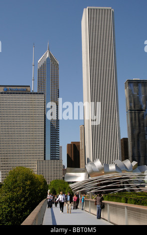 Die Nichols Bridgeway Zugang zu und von The Art Institute of Chicago Illinois USA Stockfoto