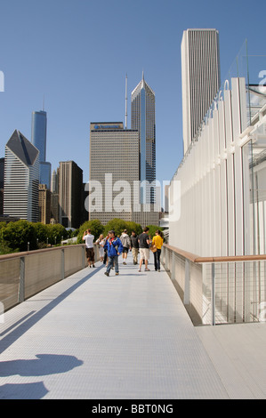 Die Nichols Bridgeway Zugang zu und von The Art Institute of Chicago Illinois USA Stockfoto