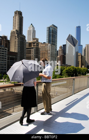 Die Nichols Bridgeway Zugang zu und von The Art Institute of Chicago Illinois USA Stockfoto