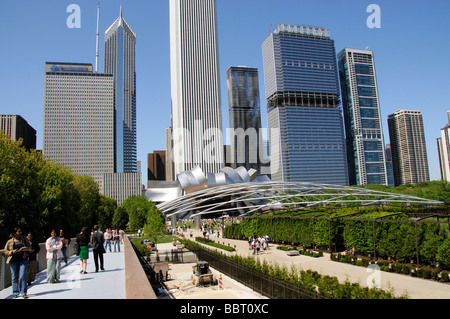 Die Nichols Bridgeway Zugang zu und von The Art Institute of Chicago Illinois USA Stockfoto