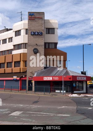 British Broadcasting Corporation BBC Tees lokalen Rundfunk Hausbau in Middlesbrough Stockfoto