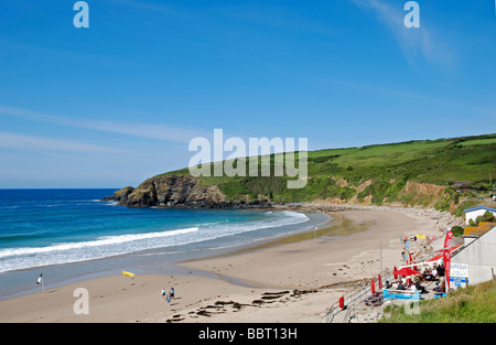 Frühsommer am felsfreie Sand in der Nähe Helston in Cornwall, Großbritannien Stockfoto