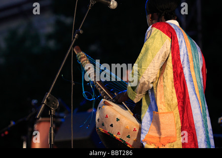 Rock-Musiker spielen bei einem live-Konzert Stockfoto