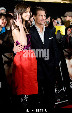 Hollywood star-Schauspieler Tom Cruise, am roten Teppich-premiere des Films, mit Ehefrau Katie Holmes Stockfoto