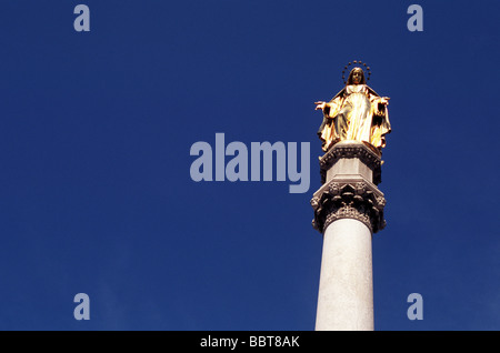 Holly Jungfrau Maria Statue, Kaptol, Zagreb, Kroatien Stockfoto