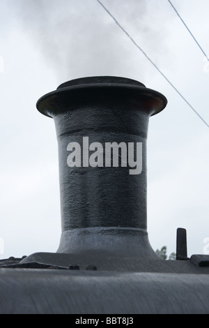 Schornstein der Dampfmaschine Stockfoto