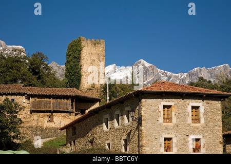 Das Dorf Mogrovejo Shire von Liebana Picos de Europa Kantabrien Spanien Stockfoto