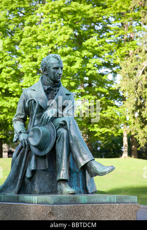 "Statue von James Fenimore Cooper, Cooperstown, New York" Stockfoto