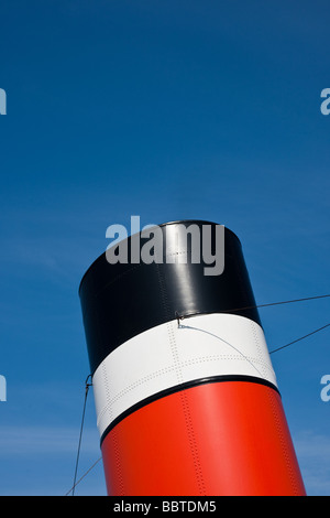 Trichter ein Dampfschiff Stockfoto