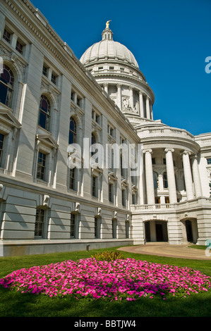 Kapitol-Gebäudes im Madison Wisconsin, Stockfoto