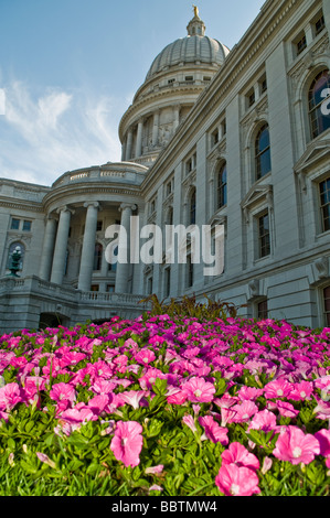 Kapitol-Gebäudes im Madison Wisconsin, Stockfoto