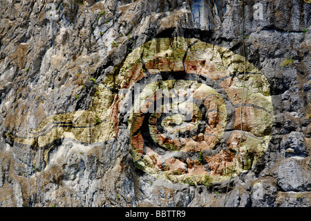 Detail des Wandbildes der Vorgeschichte, Kuba Stockfoto