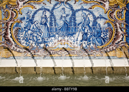 Fuente de el Hotel Cortesín de Casares Malaga Andalusien España Brunnen im Hotel Cortesin Casares Malaga Andalusien Spanien Stockfoto