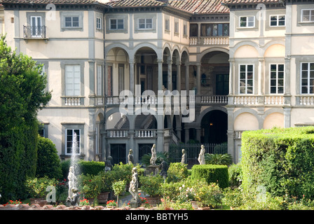 Palazzo Pfanner, Palast und Gärten in Lucca, Italien, nun umgewandelt in ein Museum für Kunst und Artefakte. Stockfoto