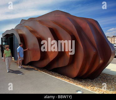 Cafe am Littlehampton West Sussex Küste Stockfoto