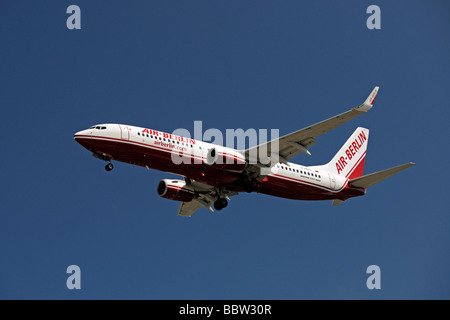 Boeing 737-800 der Fluggesellschaft Air Berlin Stockfoto