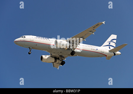 Airbus der Fluggesellschaft Aegean Airlines Stockfoto