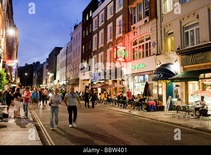 Frith Street Soho London Europa Stockfoto