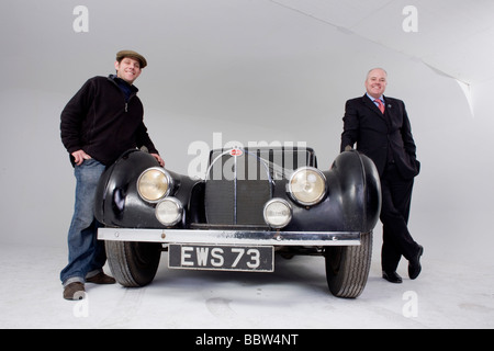 1937-Bugatti Typ 57s Atalante Sportwagen (vollständige Beschriftung unten) Stockfoto