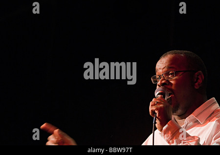 Dennis Seaton der musikalischen Jugend am Gigbeth 2008 Stockfoto