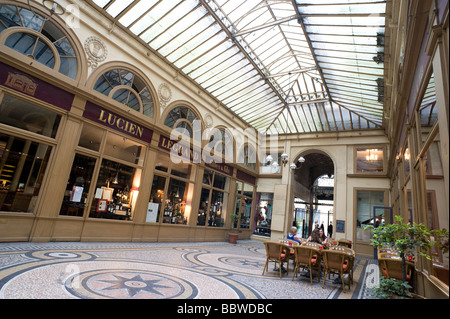 Paris Passage Galerie Vivienne Stockfoto