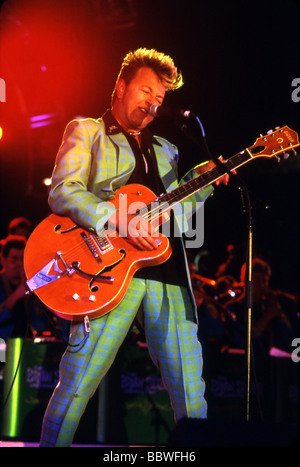 STRAY CATS - US-Rockgruppe mit Brian Setzer Stockfoto