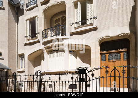 Paris Hotel Mezzara von Hector Guimard 1910 Paris Hotel Mezzara von Hector Guimard 1910 Stockfoto