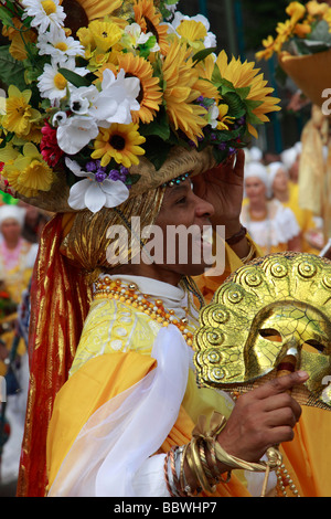 Brasilianischen Mann Deutschland Berlin Karneval der Kulturen Stockfoto