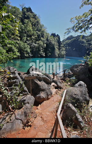 Kayangan See in coron Stockfoto