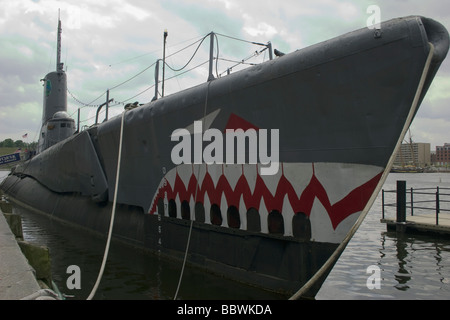 U-Boot USS Dorsch SS-423-USA-in Baltimore Inner Harbor Stockfoto