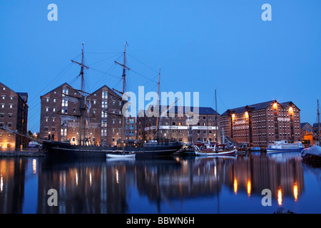 Kaskelot groß Schiff in Gloucester Docks für die Windjammer-festival Stockfoto