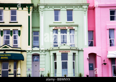 Bunte Pensionen Paignton Devon England Stockfoto