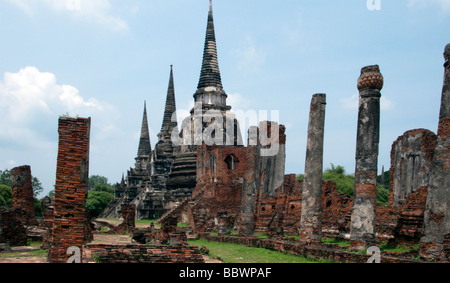 Drei Stupa Wat Phra Si Sanphet alten Hauptstadt Ayutthaya Thailand Stockfoto