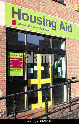 Nottingham Stadtrat Sozialwohnungen Büro. Stockfoto