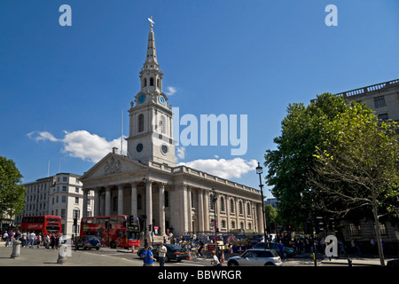 St Martins in der Feld-Kirche-Trafalgar Square London UK Stockfoto
