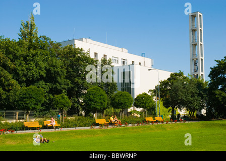 Bezrucovy Sady Park, Husuv Sbor, Stadtteil Vinohrady, Prag, Tschechische Republik, Europa Stockfoto