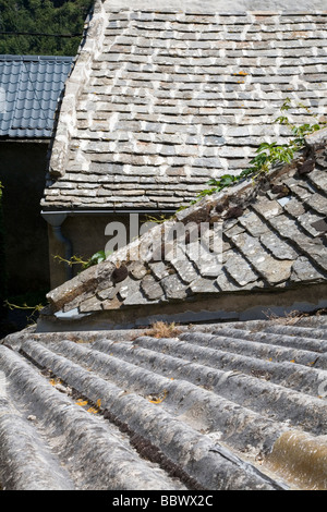 Konvergierenden Dach Stockfoto