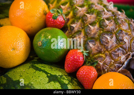 Verschiedene Früchte, Obst Stockfoto