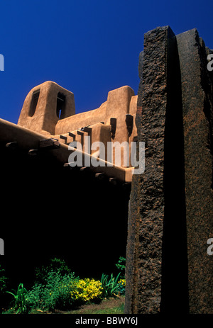 New Mexico Museum of Art, Stadt von Santa Fe, Santa Fe, Santa Fe County, New Mexico, USA, Nordamerika Stockfoto